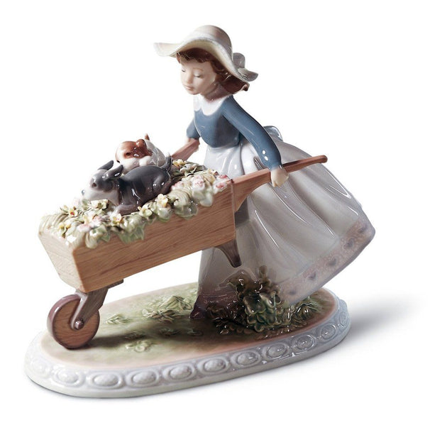 Lladro Porcelain Children In The Garden Figurines | Fine Decor Direct
