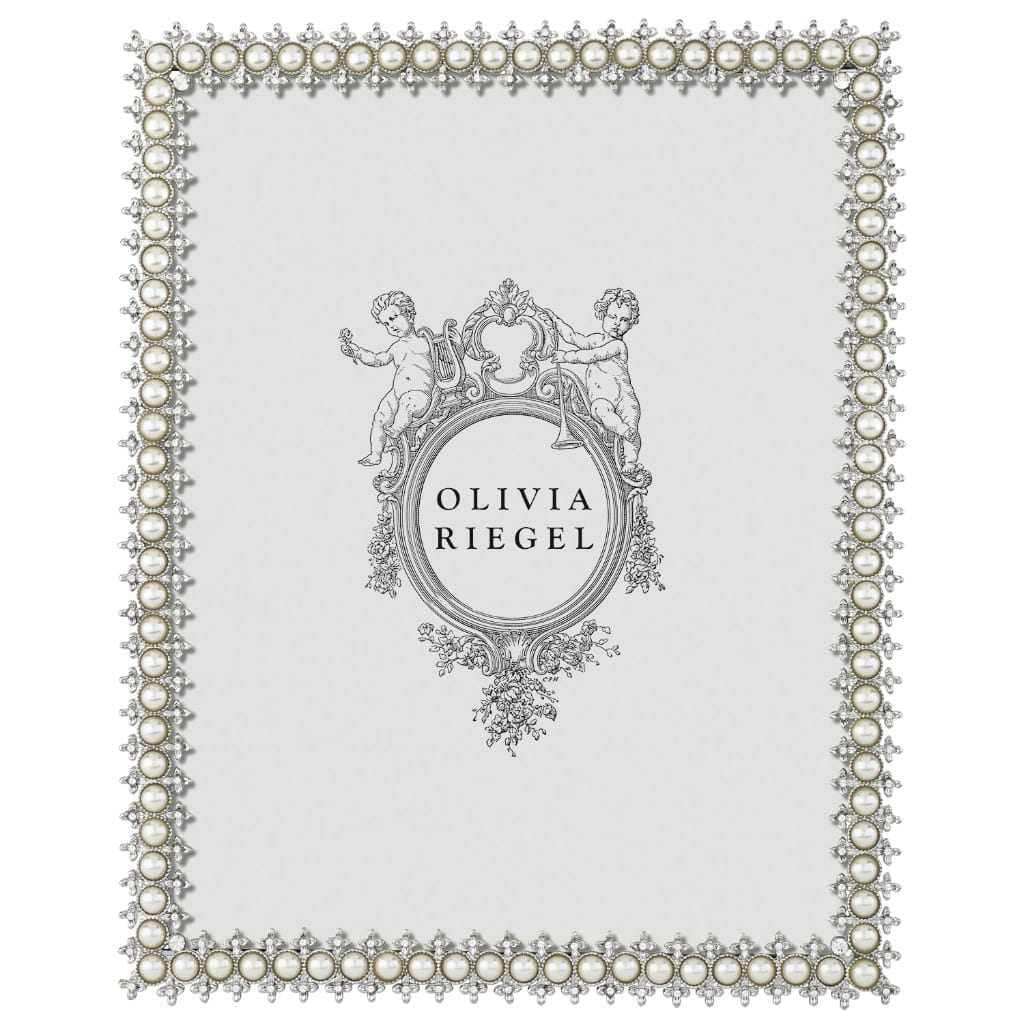 Olivia Riegel Silver Crystal & Pearl 8" x 10" Frame Picture Frames Olivia Riegel 