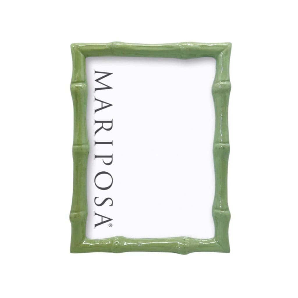 Mariposa Bamboo Green 5" x 7" Frame Picture Frames Mariposa 