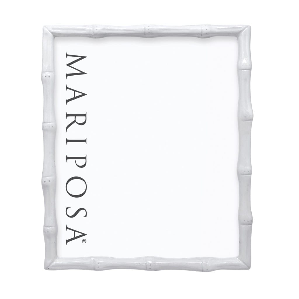 Mariposa Bamboo White 8" x 10" Picture Frames Mariposa 