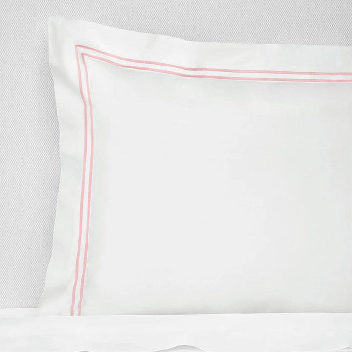 Sferra Grande Hotel Boudoir Sham 12" x 16" Bedding Sferra WHITE/PINK 