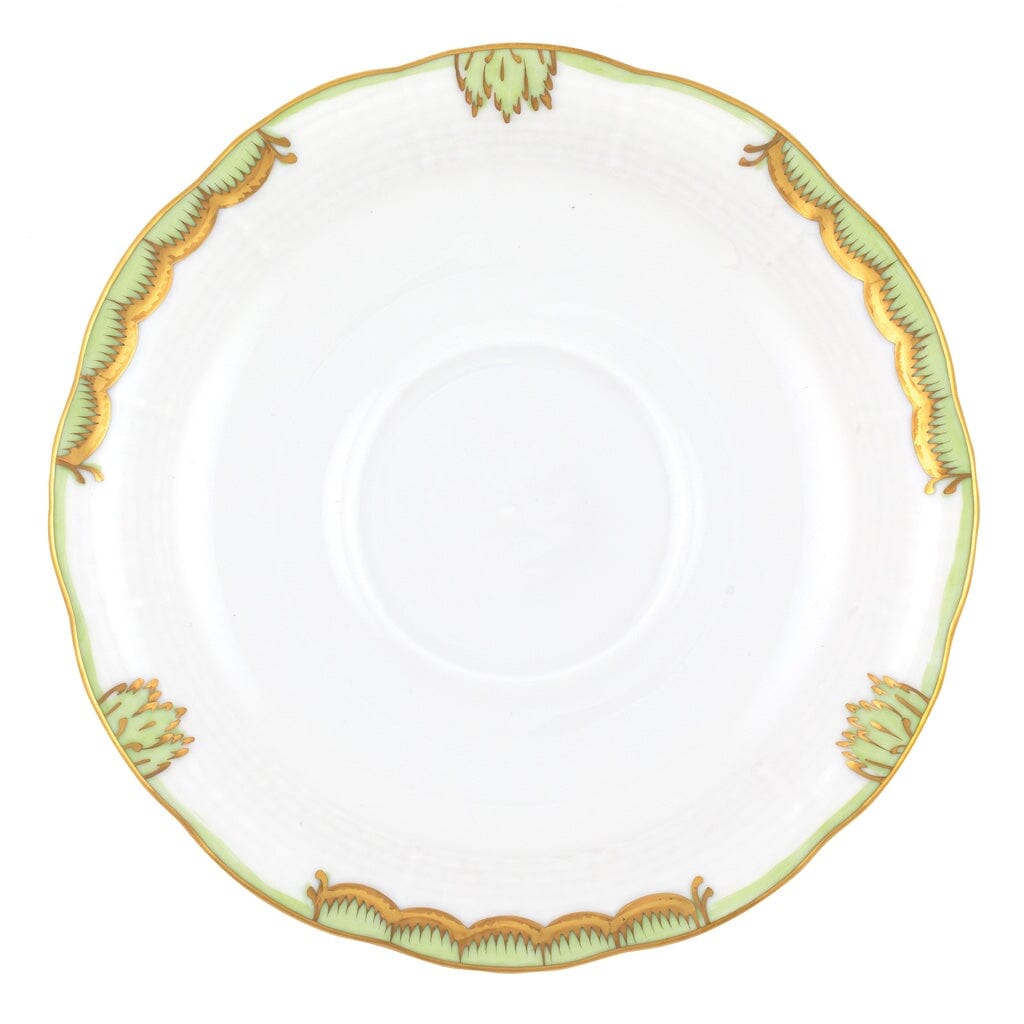 Herend Princess Victoria Tea Saucer Dinnerware Herend Green 