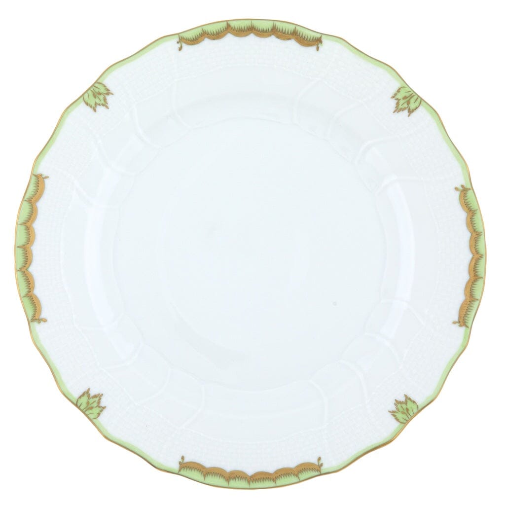 Herend Princess Victoria Dinner Plate Dinnerware Herend Green 