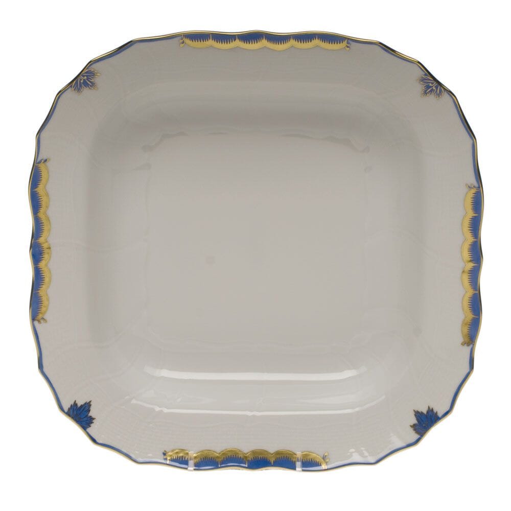 Herend Princess Victoria Square Fruit Dish Dinnerware Herend Blue 