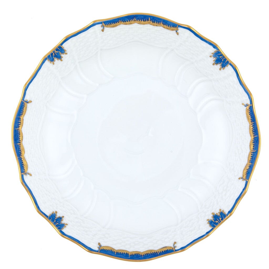 Herend Princess Victoria Scalloped Dinner Bowl Dinnerware Herend Blue 