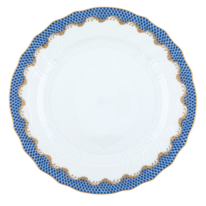 Herend Fish Scale Dinner Plate Dinnerware Herend Blue 