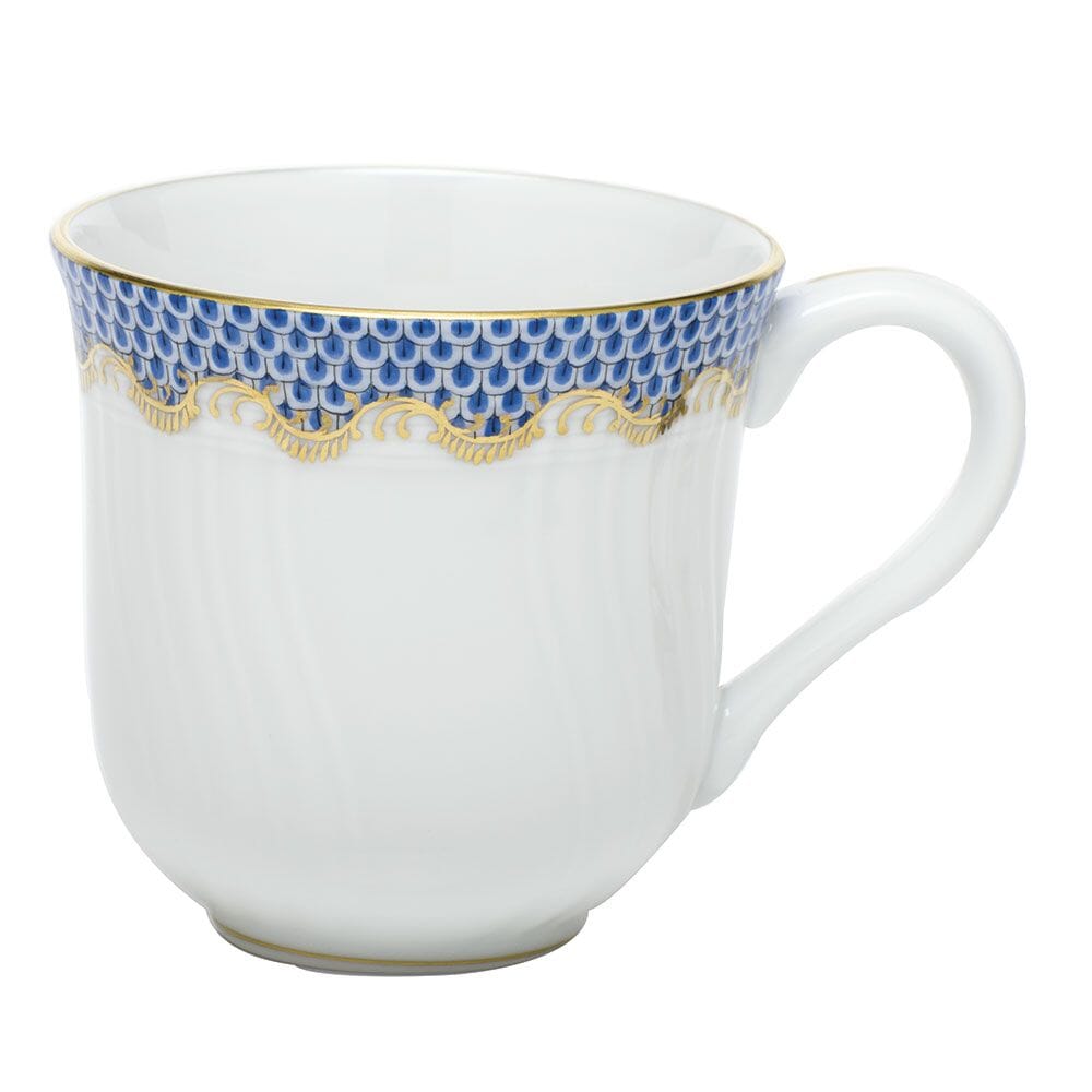 Herend Fish Scale Mug Dinnerware Herend Blue 