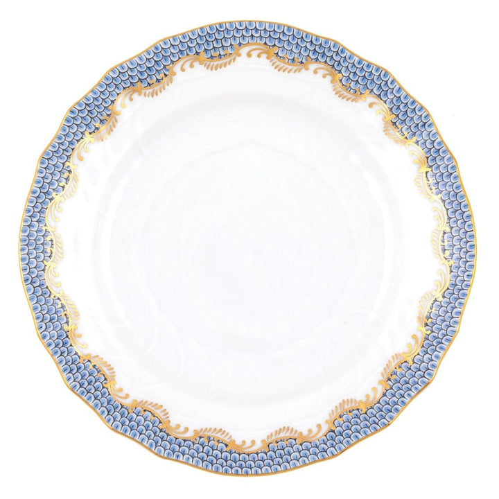 Herend Fish Scale Bread And Butter Plate Dinnerware Herend Light Blue 