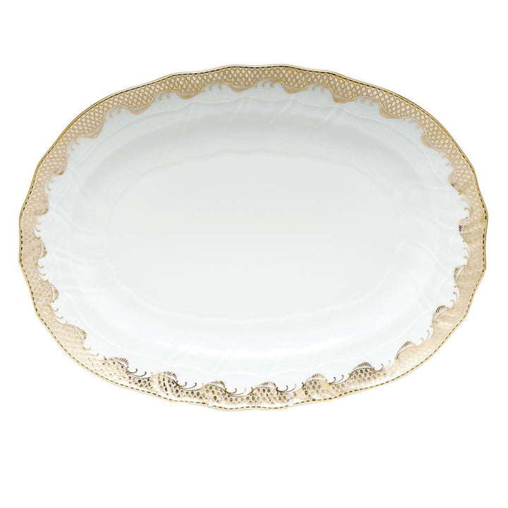 Herend Fish Scale Platter Platters Herend Gold 