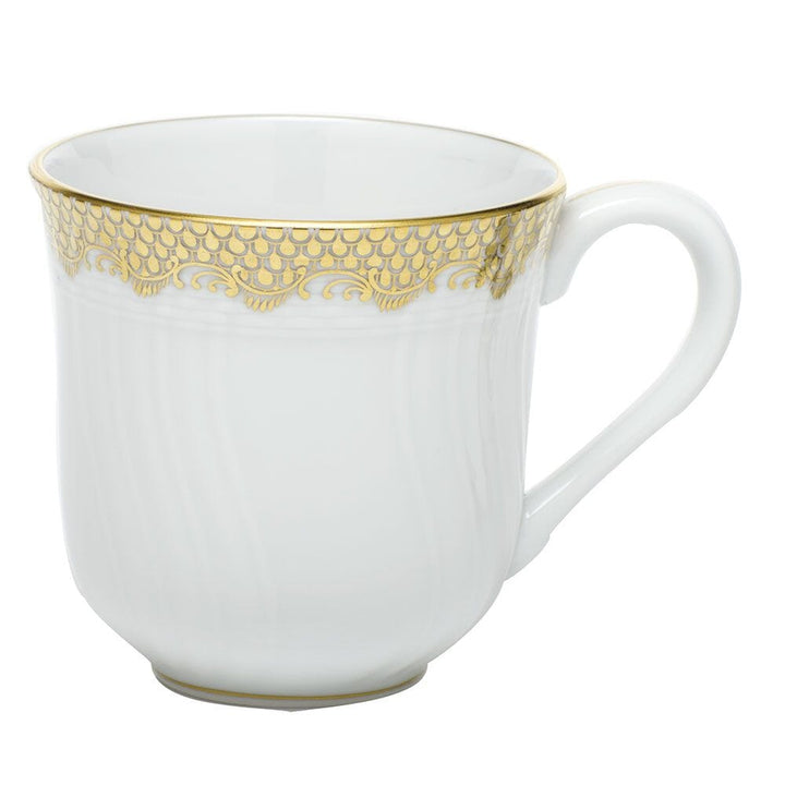 Herend Fish Scale Mug Dinnerware Herend Gold 