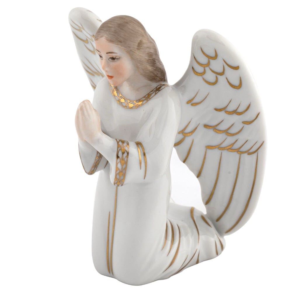 Herend Kneeling Angel Figurine Figurines Herend 