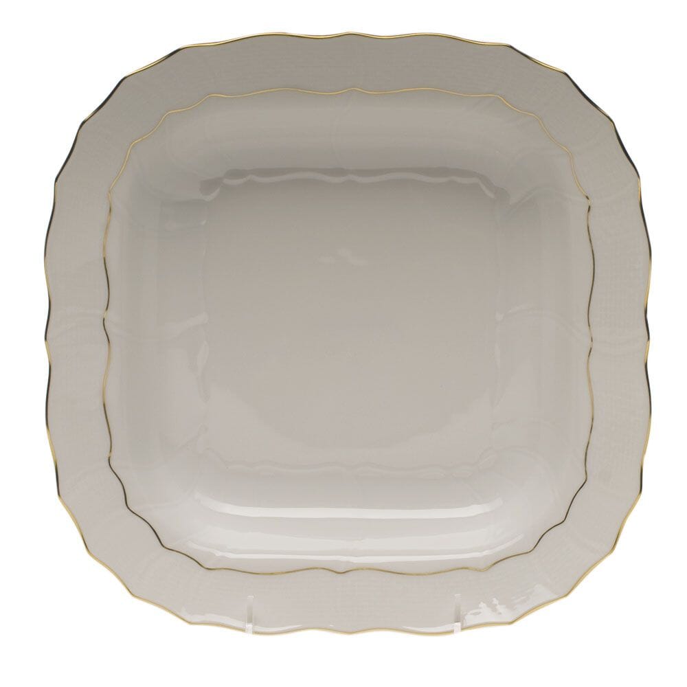 Herend Golden Edge Square Fruit Dish Dinnerware Herend 