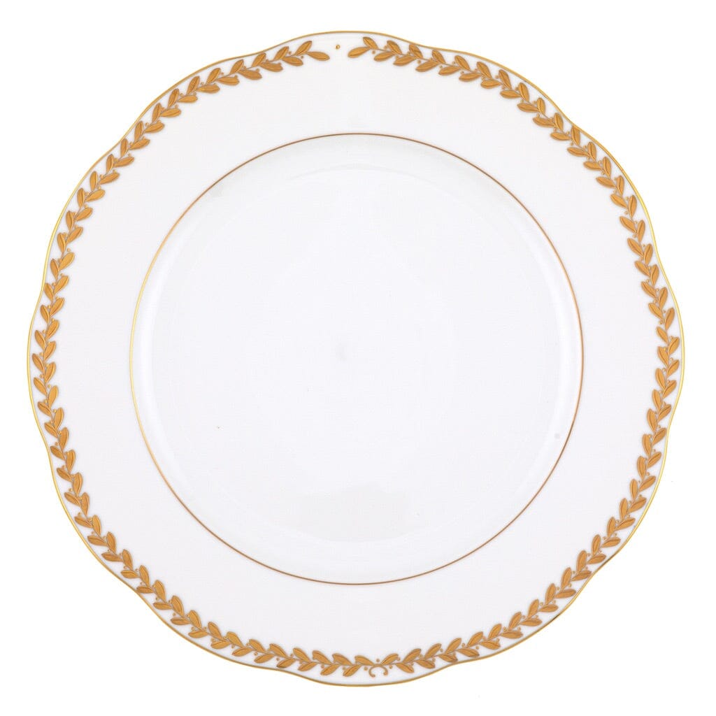 Herend Golden Laurel Service Plate Dinnerware Herend 