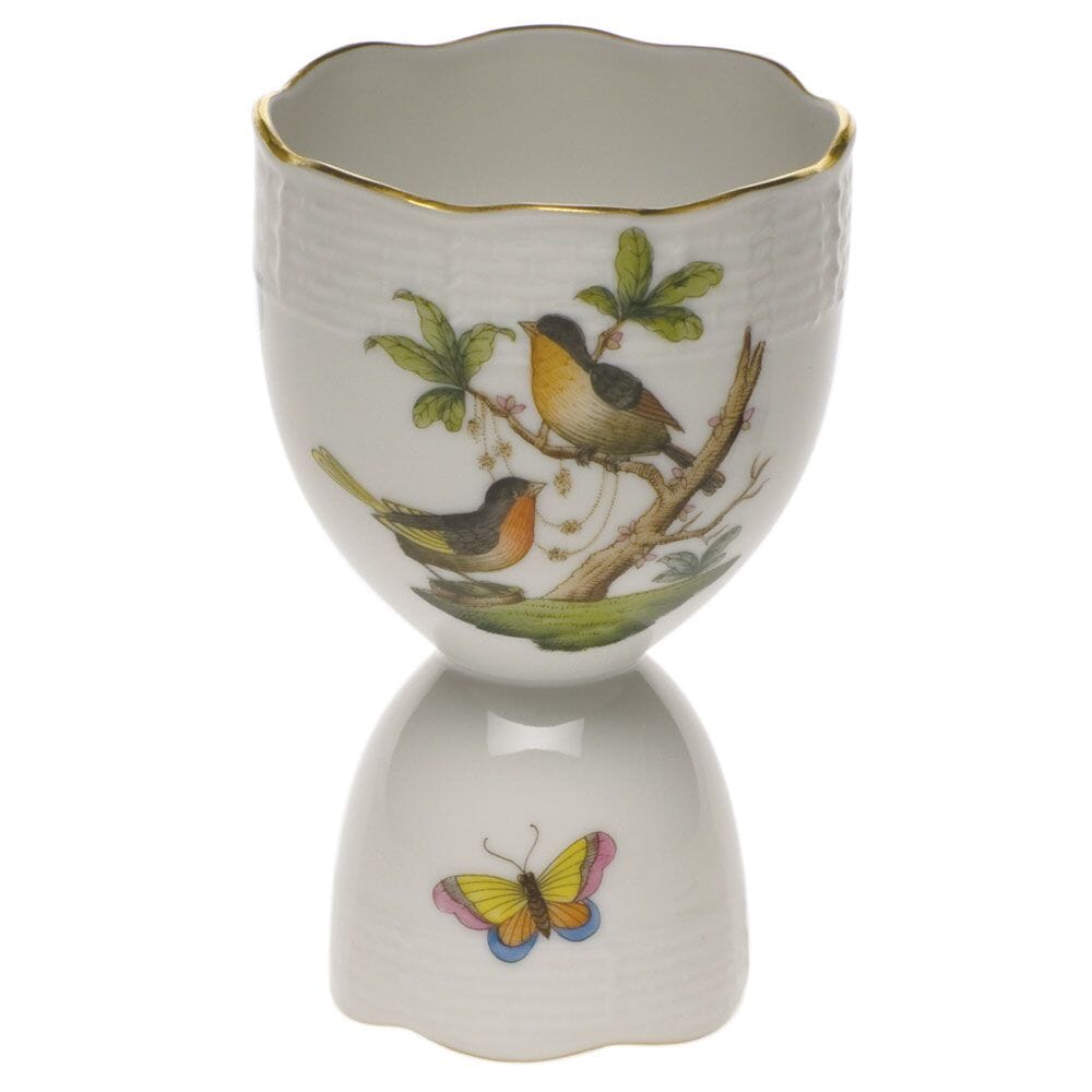 Herend Rothschild Bird Double Egg Cup Dinnerware Herend 