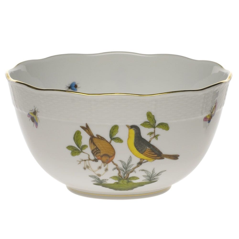 Herend Rothschild Bird Round Bowl Dinnerware Herend 