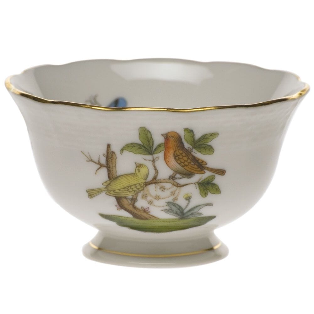 Herend Rothschild Bird Open Sugar Bowl Dinnerware Herend 