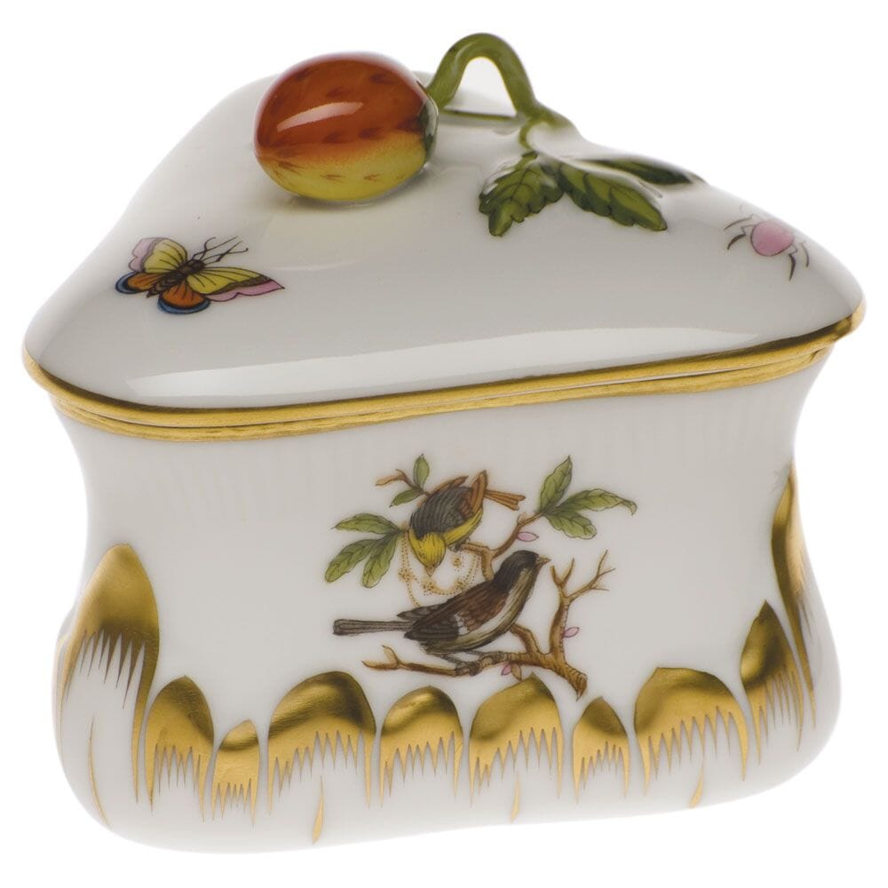 Herend Rothschild Bird Strawberry Bonbon Dinnerware Herend 