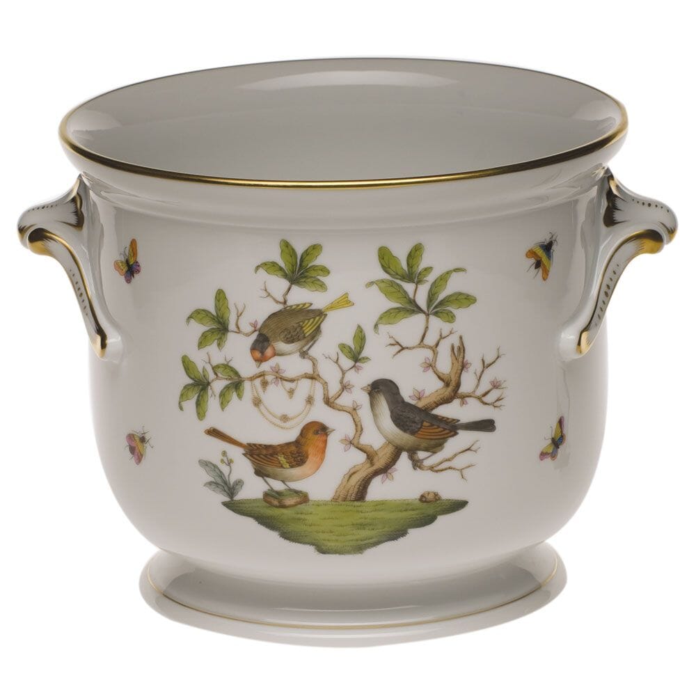 Herend Rothschild Bird Large Cachepot Dinnerware Herend 