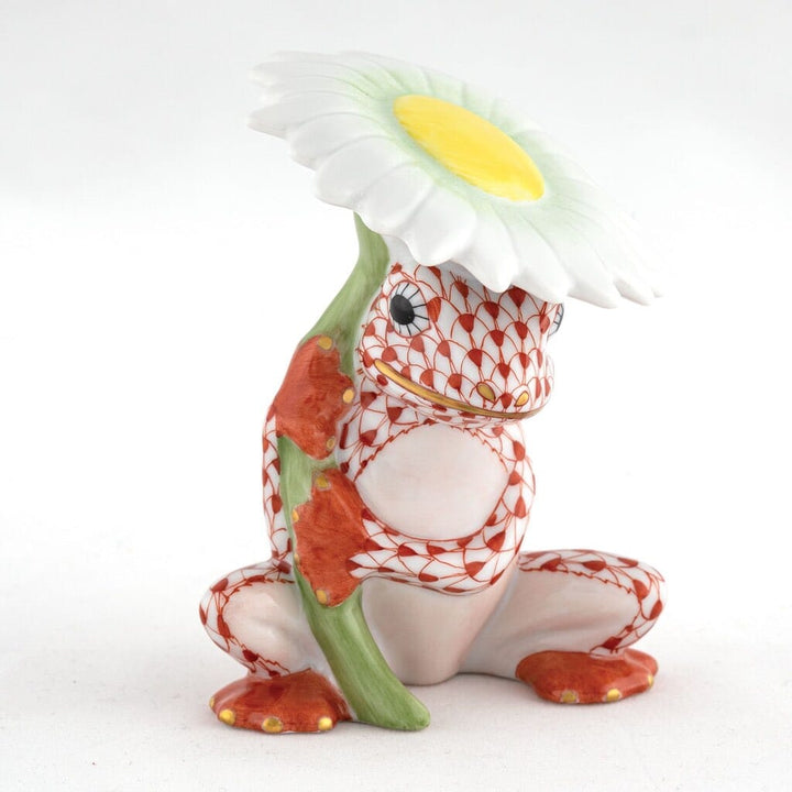 Herend Flower Frog Figurine Figurines Herend Rust 