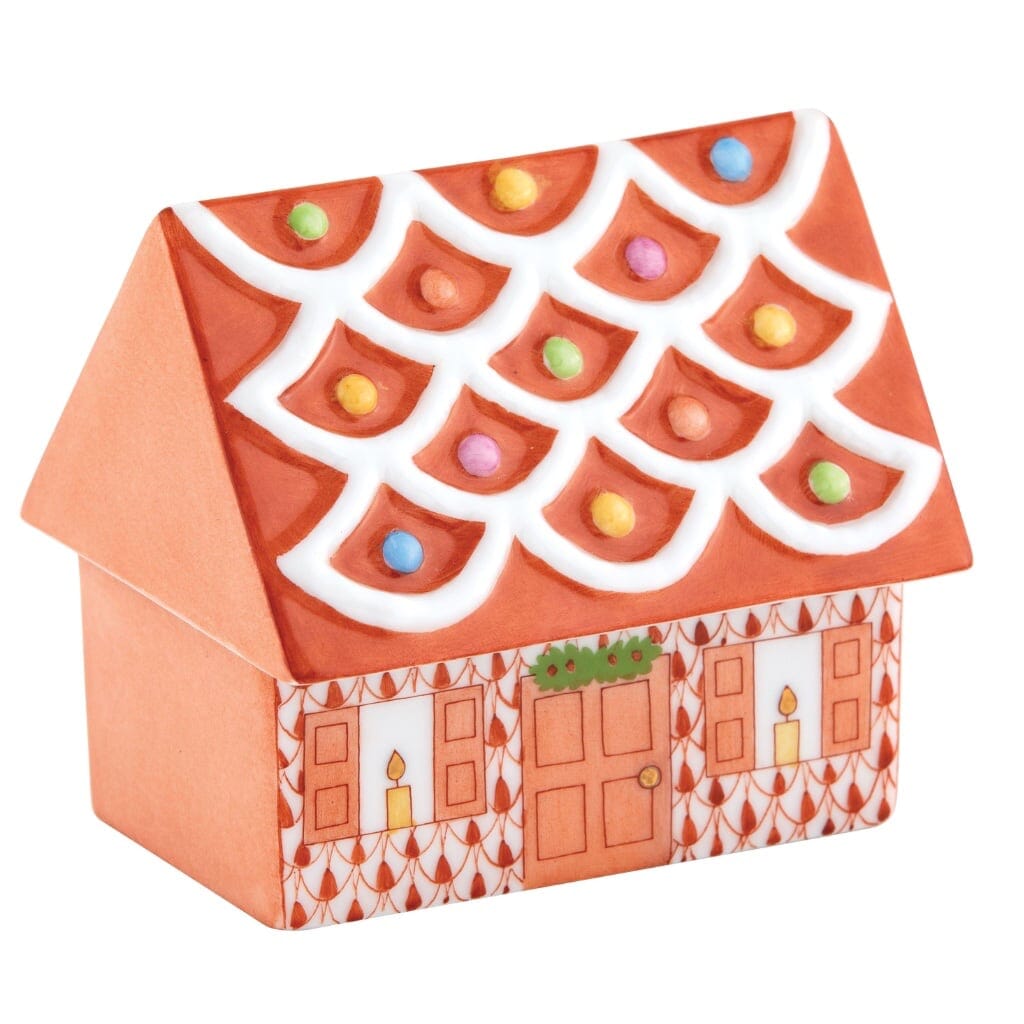 Herend Cozy Gingerbread House Figurines Herend Rust 