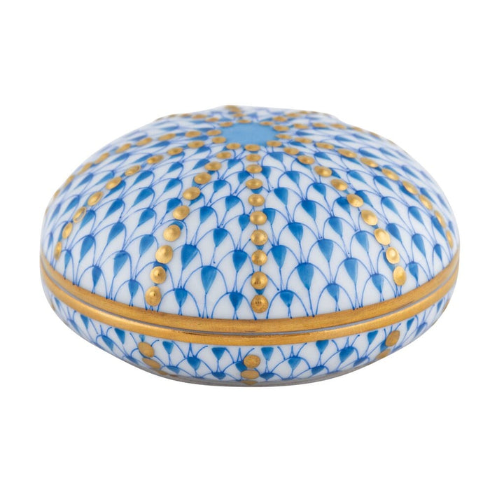 Herend Sea Urchin Box Figurines Herend Blue 