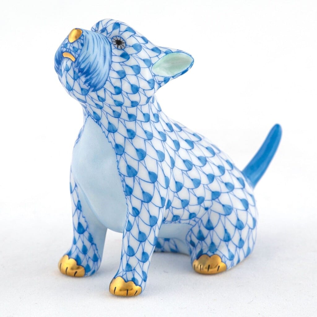 Herend Singing Westie Figurine Figurines Herend Blue 