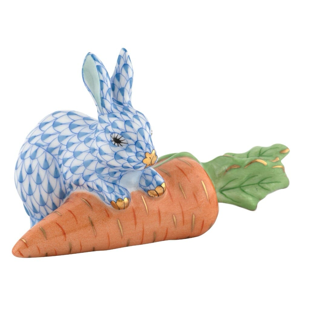 Herend Carrot Love Figurine Figurines Herend Blue 