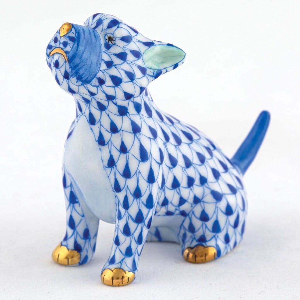 Herend Singing Westie Figurine Figurines Herend Sapphire 