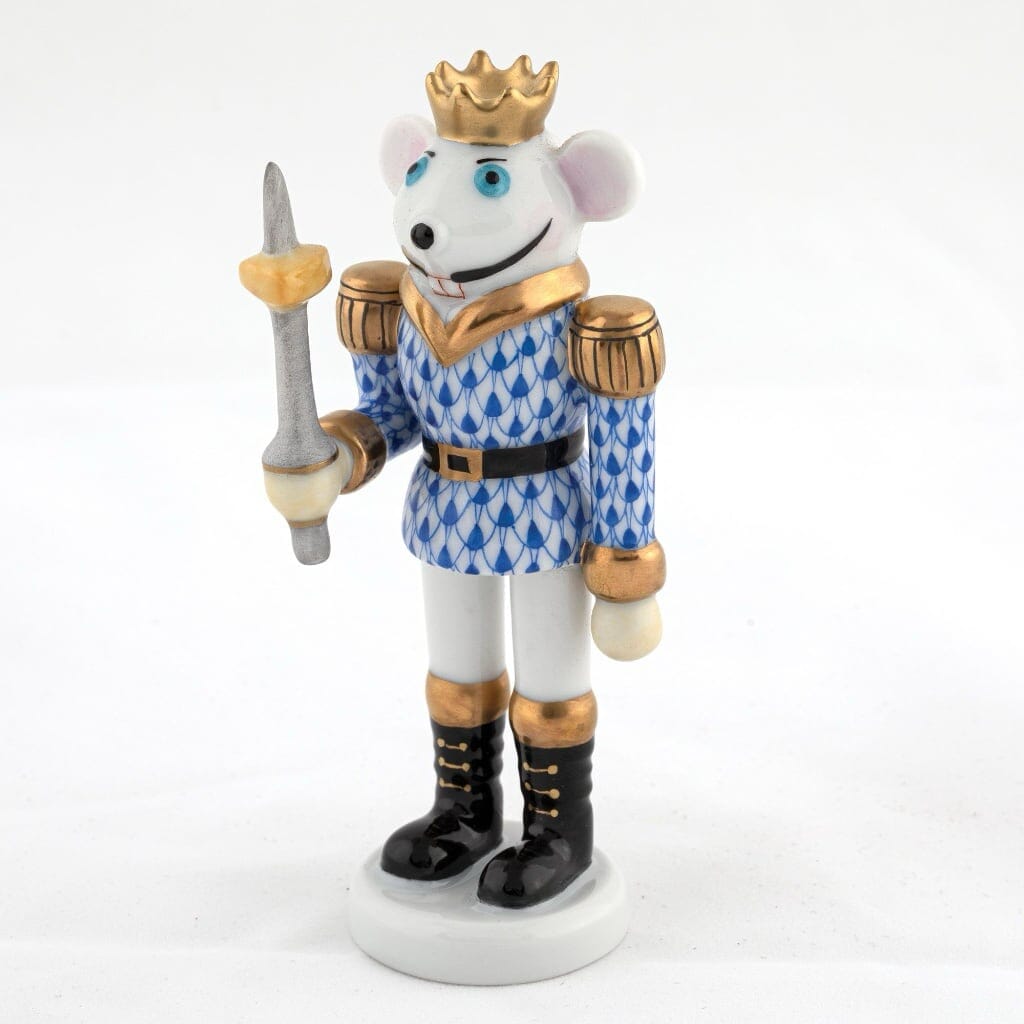 Herend Mouse King Nutcracker Figurine Figurines Herend Sapphire 