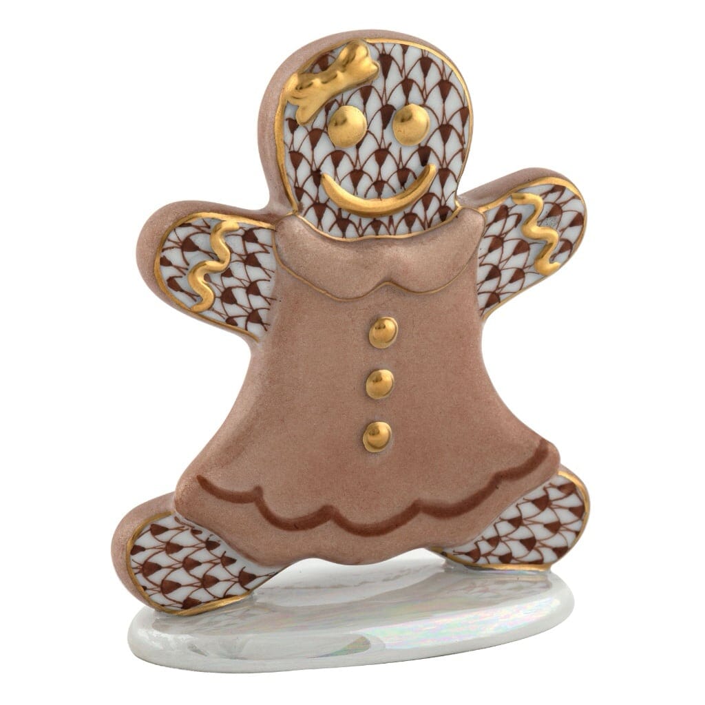 Herend Gingerbread Girl Figurine Figurines Herend Chocolate 