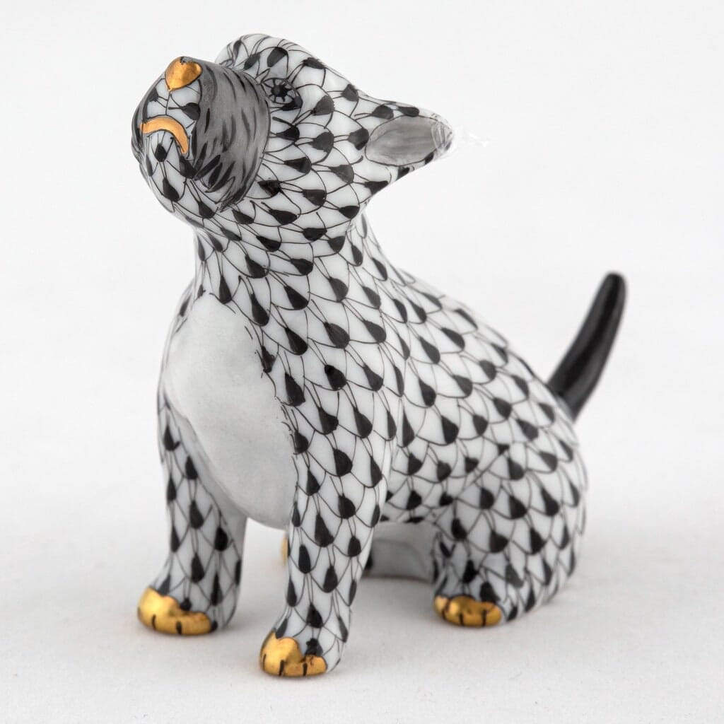 Herend Singing Westie Figurine Figurines Herend Black 