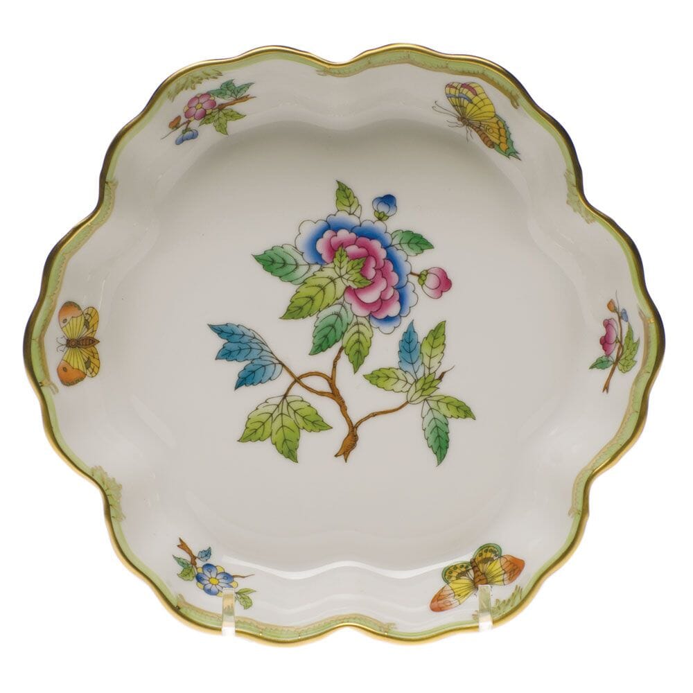 Herend Queen Victoria Fruit Bowl Dinnerware Herend Green 