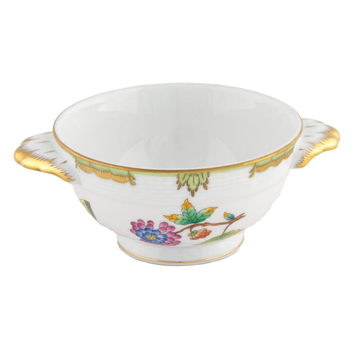 Herend Queen Victoria Bouillon Cup Dinnerware Herend Green 