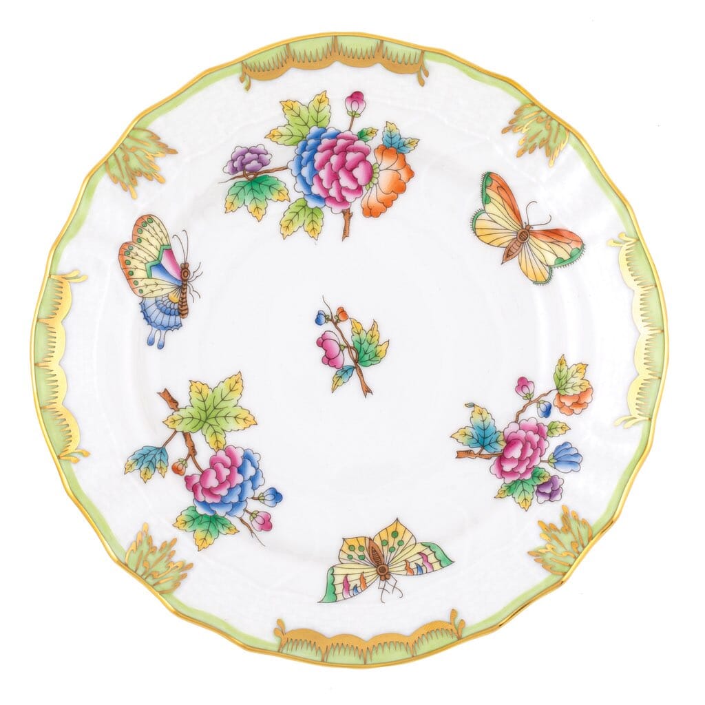 Herend Queen Victoria Bread And Butter Plate Dinnerware Herend Green 