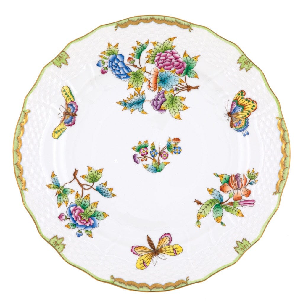 Herend Queen Victoria Service Plate Dinnerware Herend Green 