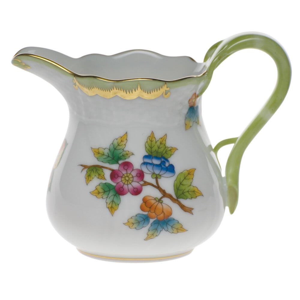 Herend Queen Victoria Creamer - 4 oz. Dinnerware Herend Green