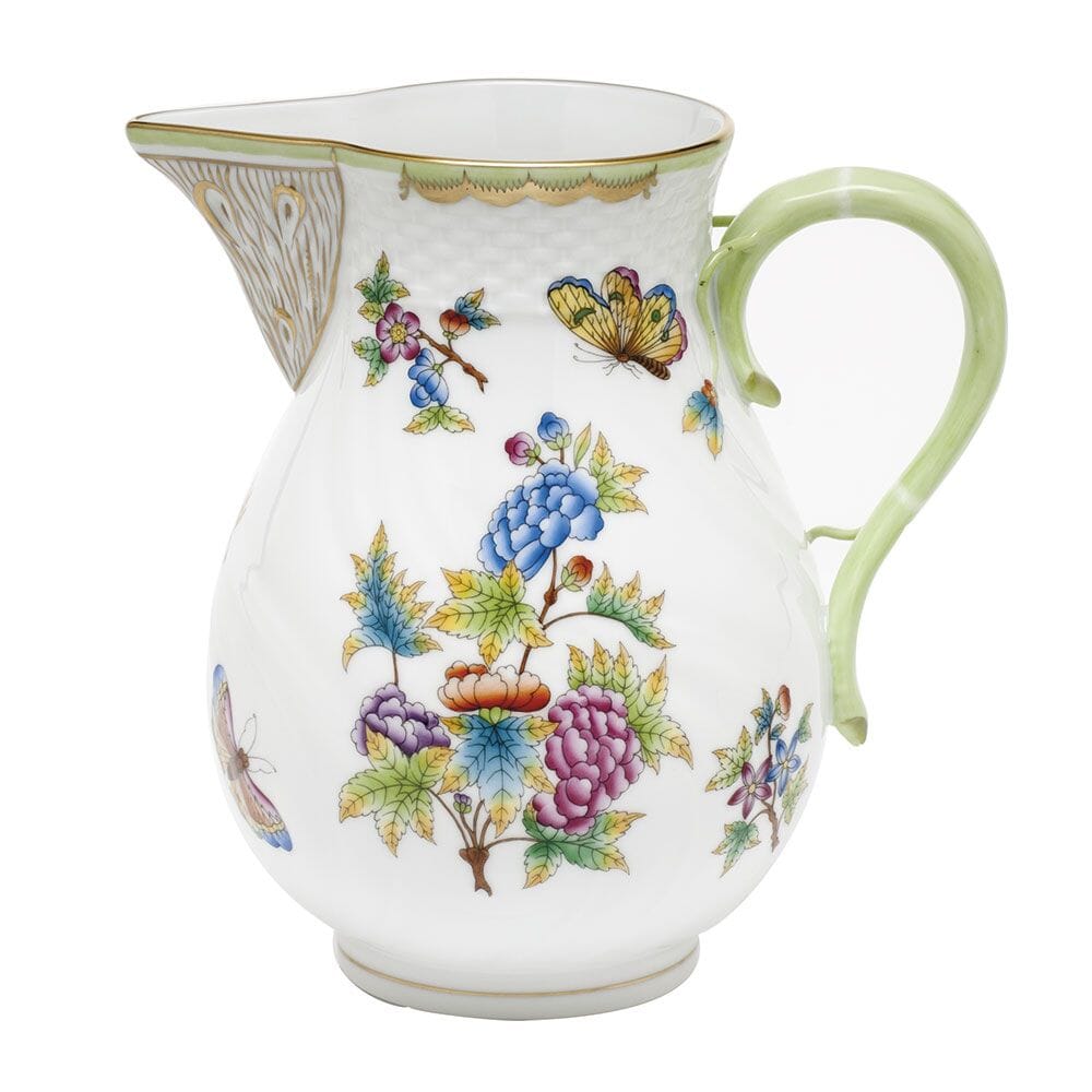 Herend Queen Victoria Pitcher Dinnerware Herend Green 