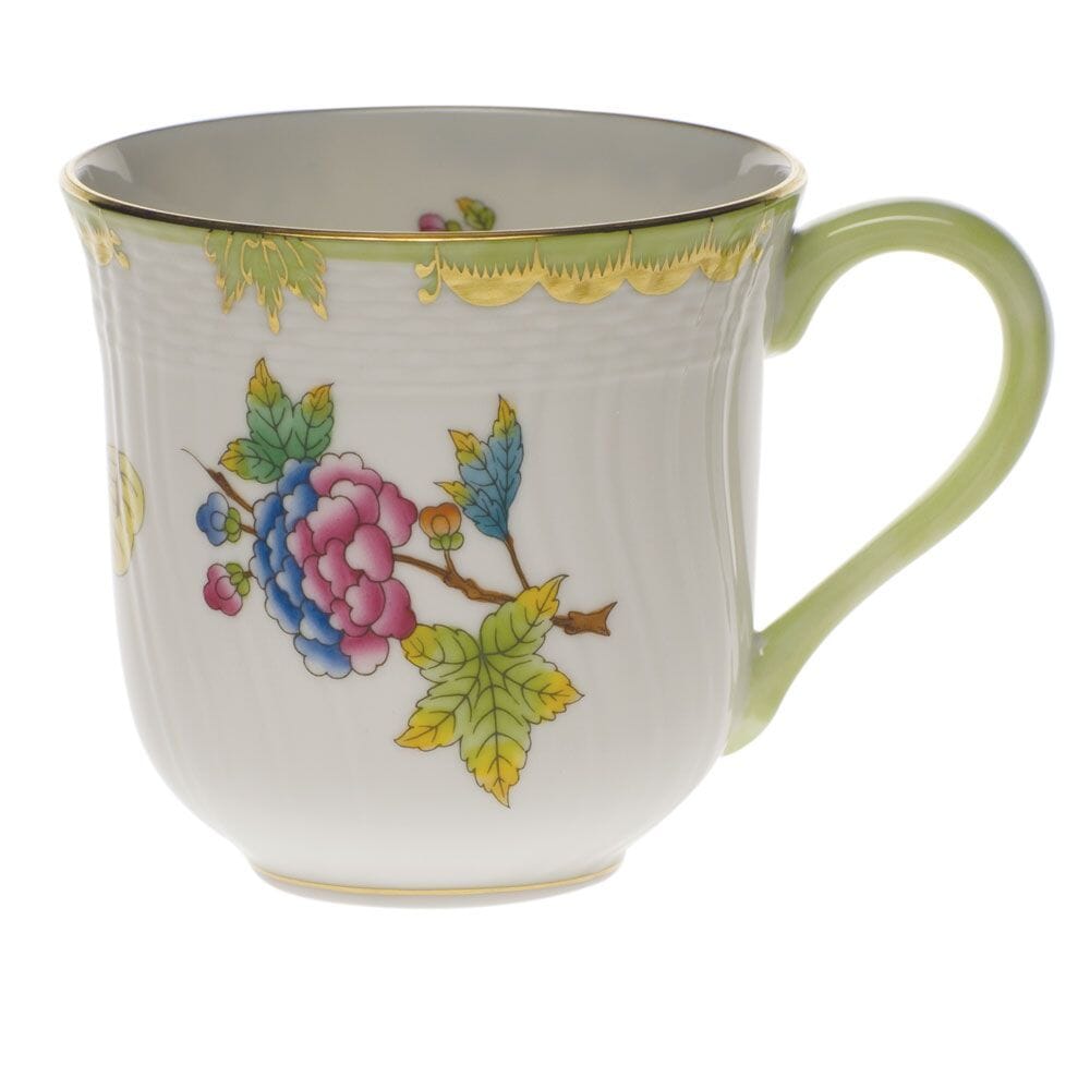 Herend Queen Victoria Mug Dinnerware Herend Green 