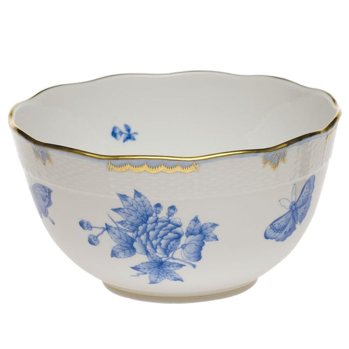 Herend Fortuna Round Bowl Dinnerware Herend Blue 