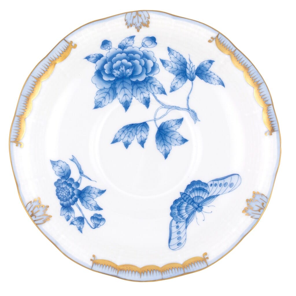 Herend Fortuna Tea Saucer Dinnerware Herend Blue 