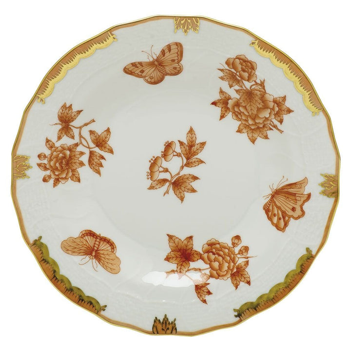 Herend Fortuna Dessert Plate Dinnerware Herend Rust 