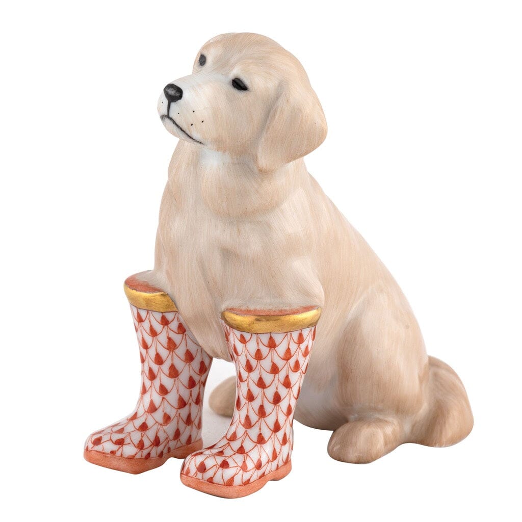 Herend Rainy Day Retriever Figurine Figurines Herend Rust 