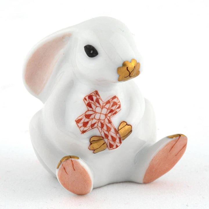 Herend Bunny With Cross Figurine Figurines Herend Rust 