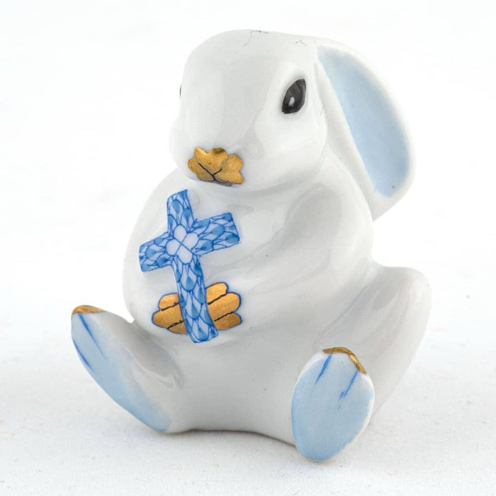 Herend Bunny With Cross Figurine Figurines Herend 