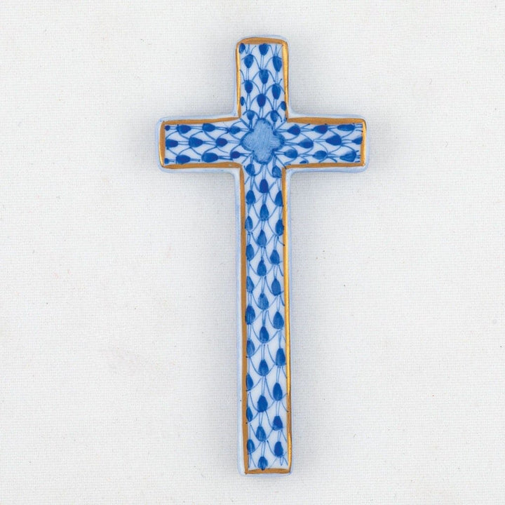 Herend Miniature Cross Figurines Herend Sapphire 