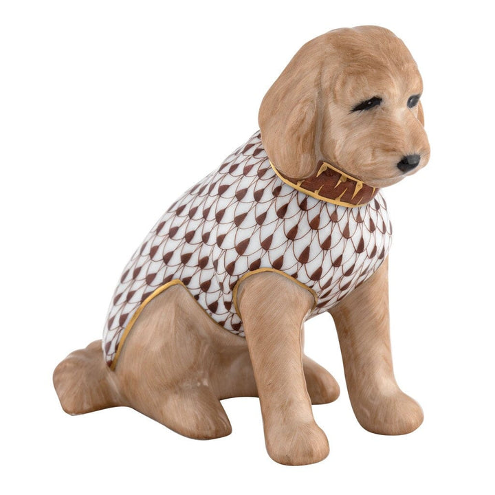 Herend Labradoodle Figurine Figurines Herend Chocolate 