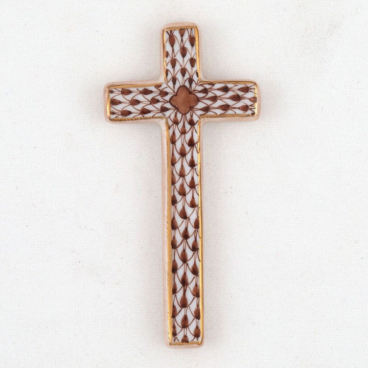 Herend Miniature Cross Figurines Herend Chocolate 