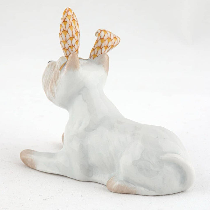 Herend Westie With Bunny Ears Figurine Figurines Herend 