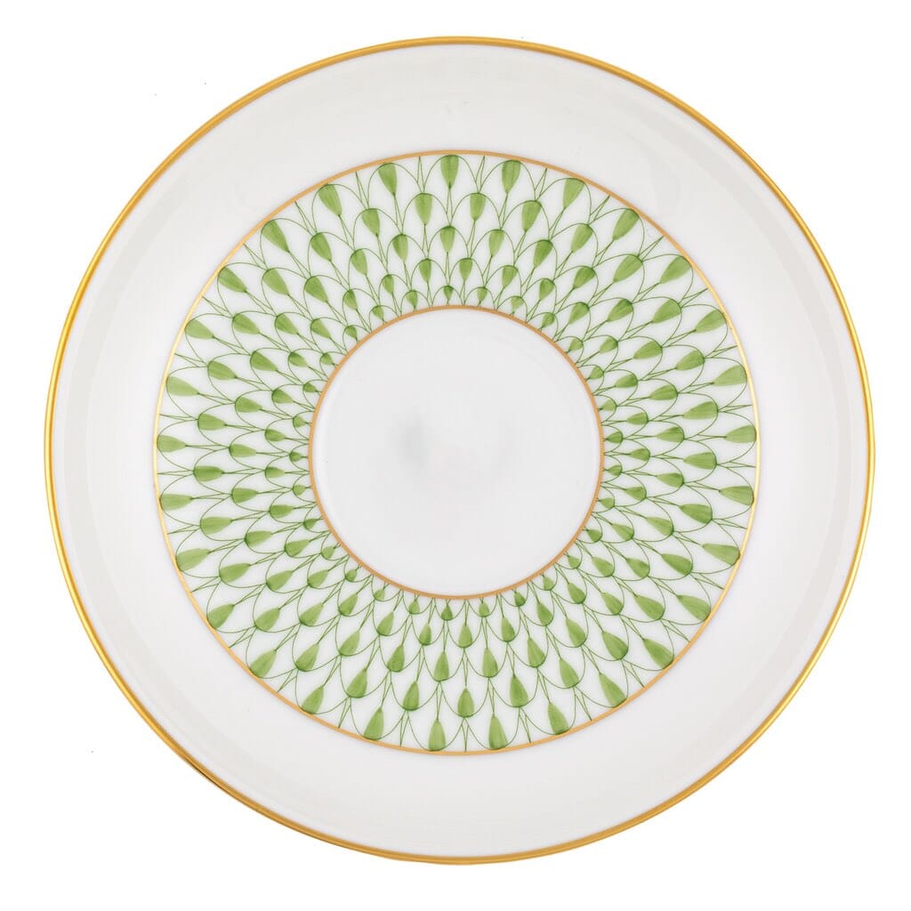 Herend Art Deco Tea Saucer Dinnerware Herend Green 