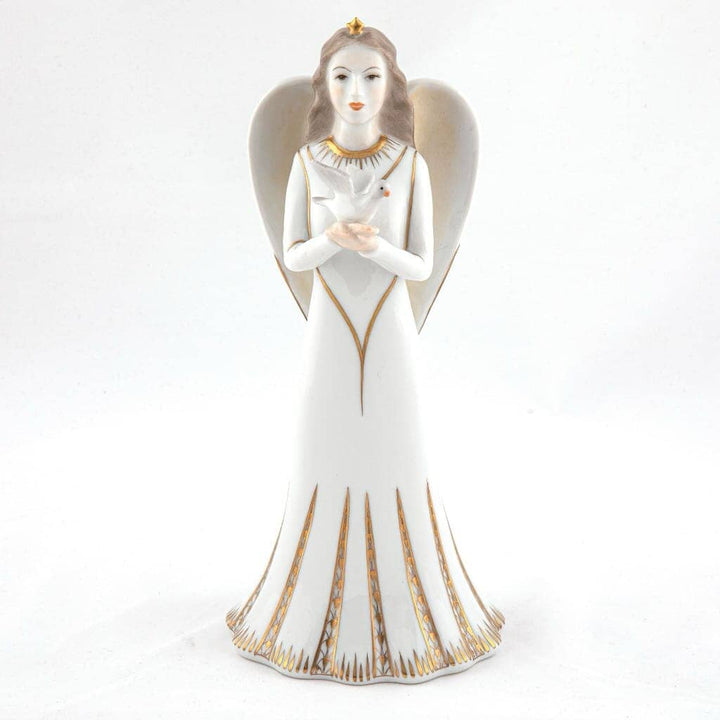 Herend Angel With Dove Figurine Figurines Herend 